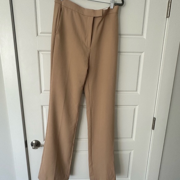 Ann Taylor Pants - Ann Taylor Tan Straight Leg Trouser 8T